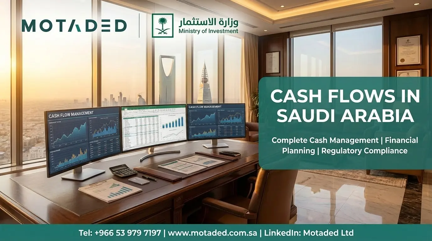 Cash Flows in Saudi Arabia 2026 | Liquidity Management with Motaded in Saudi Arabia