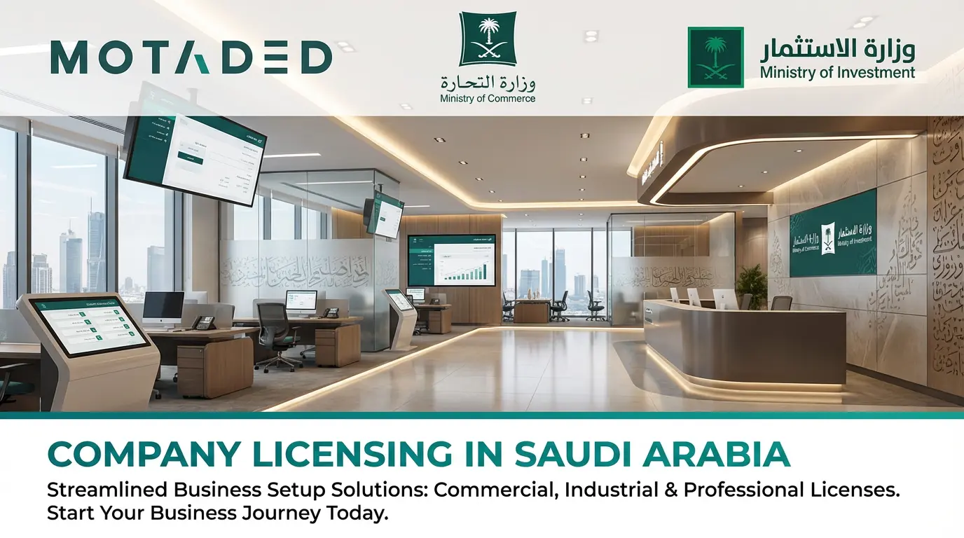 Saudi Arabia Company Licensing Guide 2026 | Open Your Company in Riyadh - Motaded