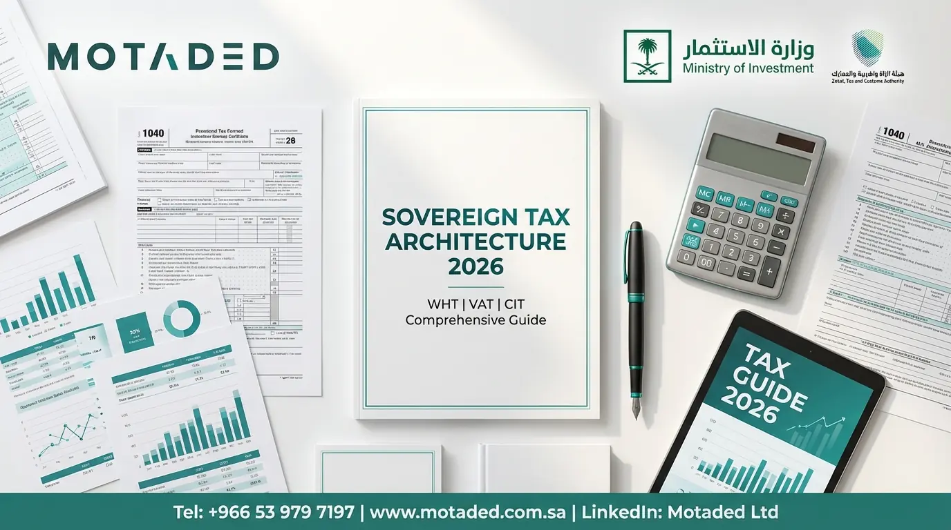Taxes in Saudi Arabia 2026 | Comprehensive Guide to WHT, VAT, CIT - Motaded