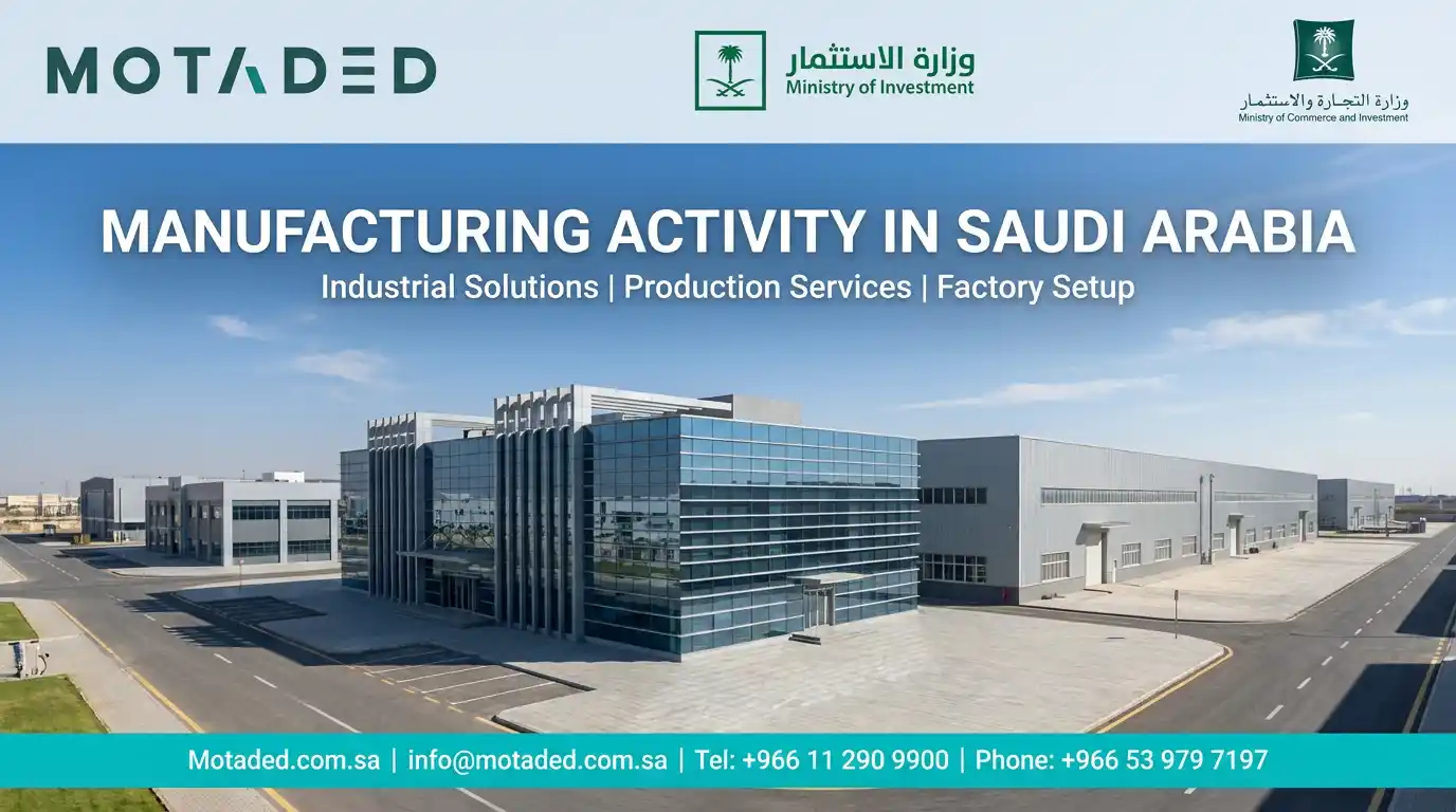Manufacturing Activity in Saudi Arabia 2026 | Productive Sovereignty Guide - Motaded