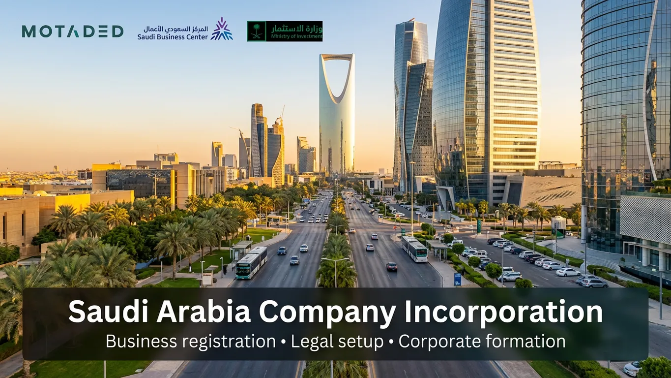 Saudi Arabia Company Incorporation 2026 | Setup & Compliance Guide - Motaded