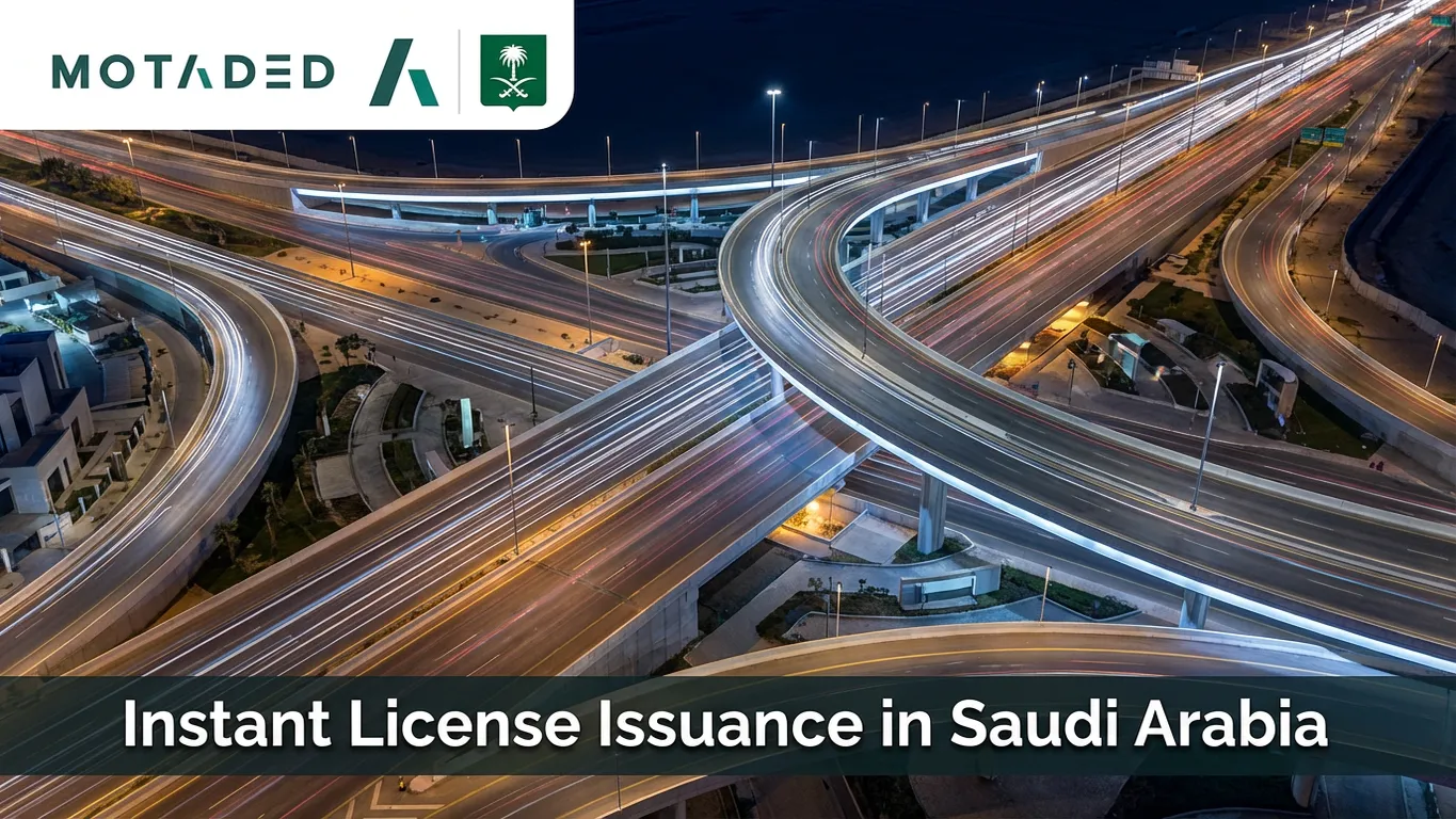 Instant License Issuance in Saudi Arabia | Motaded Saudi Arabia