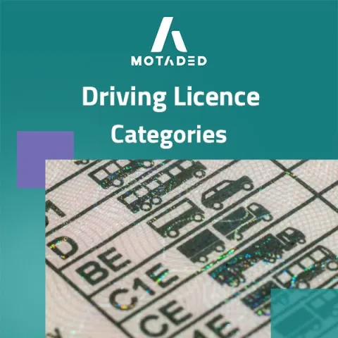 driving licence categories